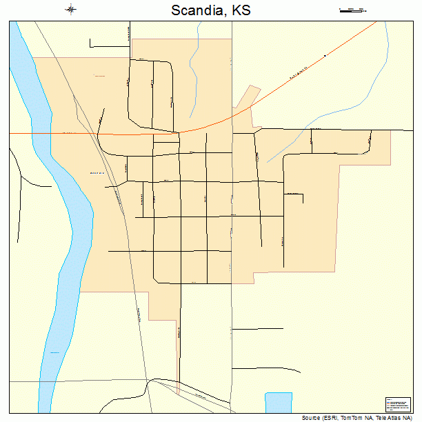 Scandia, KS street map