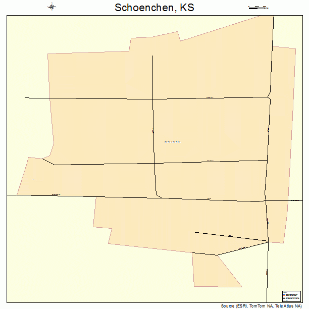 Schoenchen, KS street map