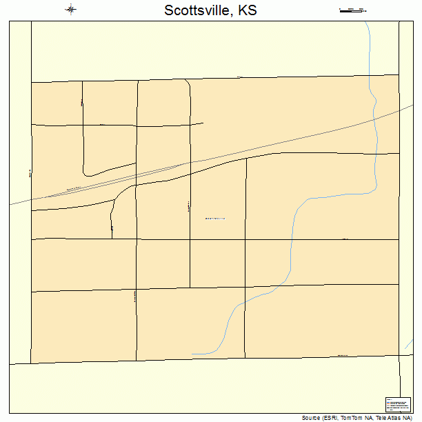 Scottsville, KS street map