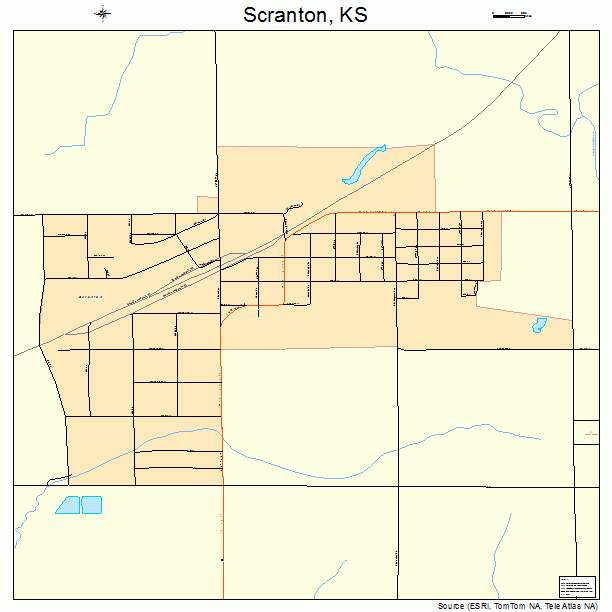 Scranton, KS street map