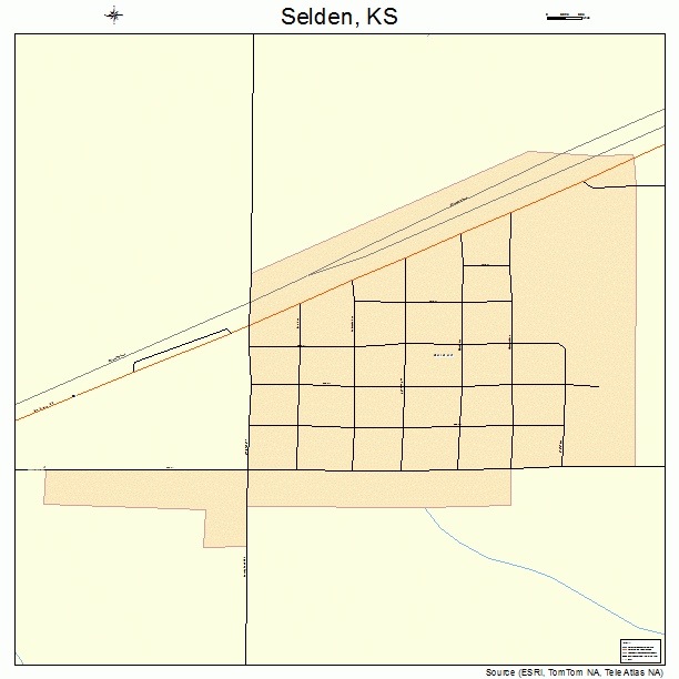 Selden, KS street map