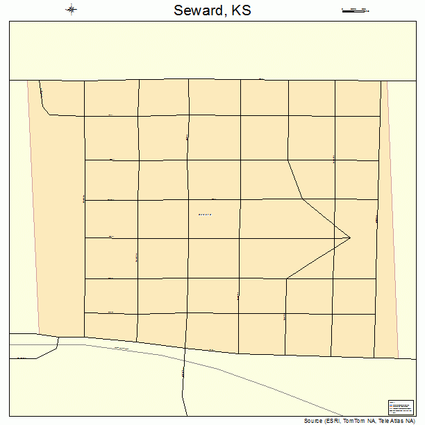 Seward, KS street map