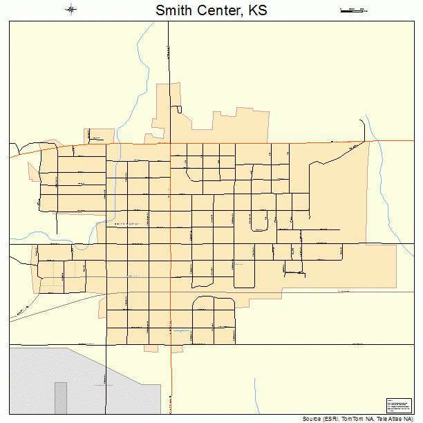 Smith Center, KS street map