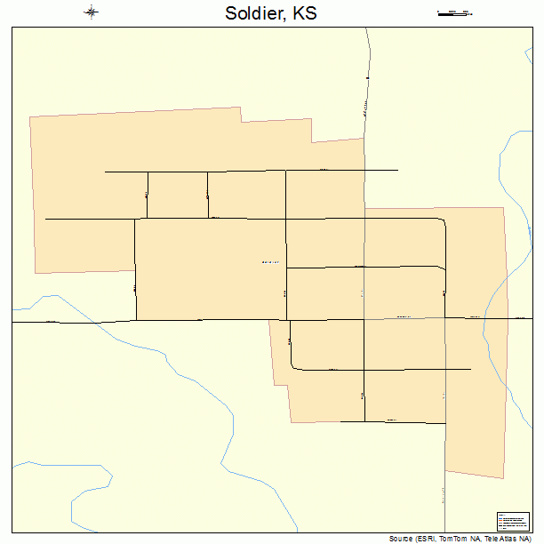 Soldier, KS street map