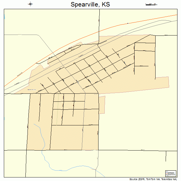 Spearville, KS street map