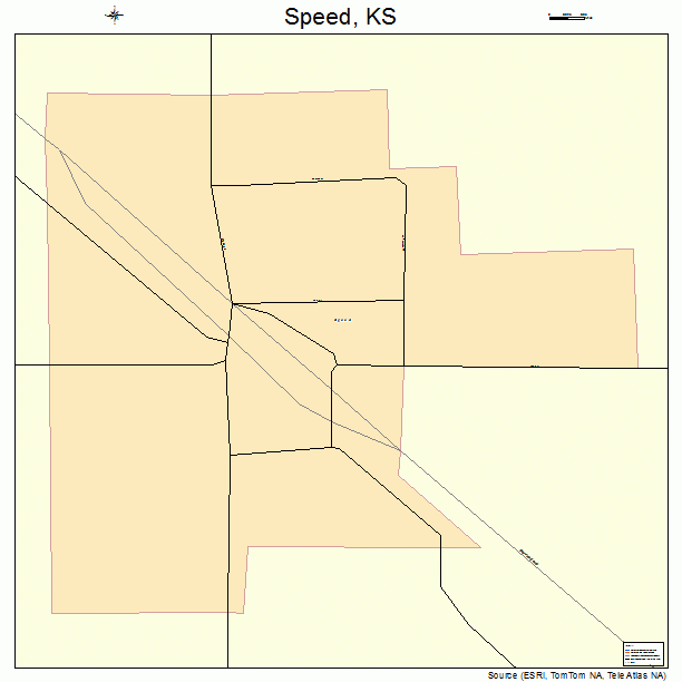 Speed, KS street map