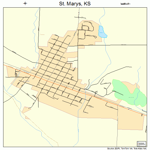 St. Marys, KS street map