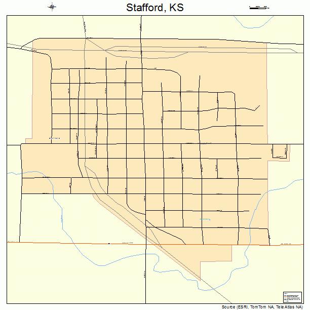 Stafford, KS street map