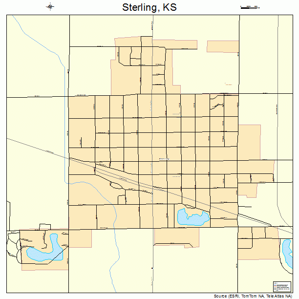 Sterling, KS street map