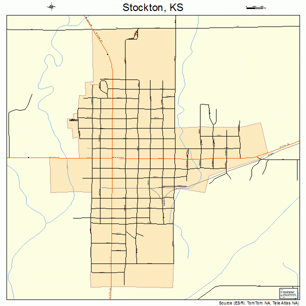 Stockton, KS street map