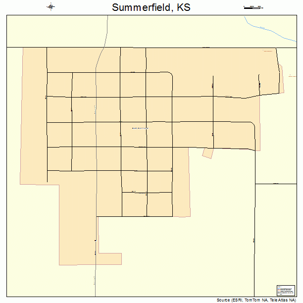 Summerfield, KS street map