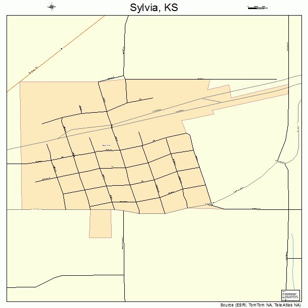 Sylvia, KS street map