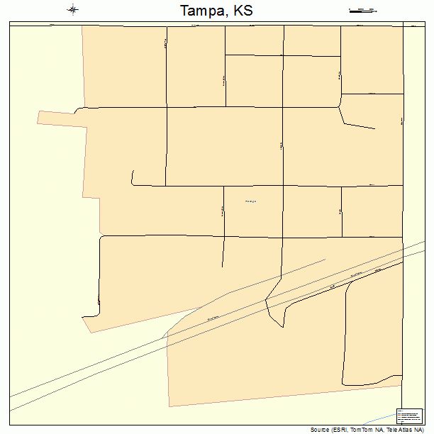 Tampa, KS street map