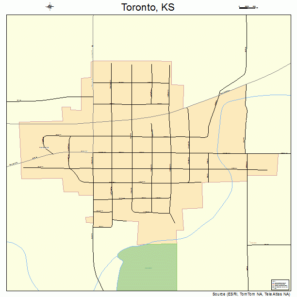 Toronto, KS street map