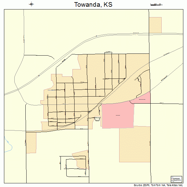Towanda, KS street map