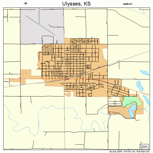 Ulysses, KS street map
