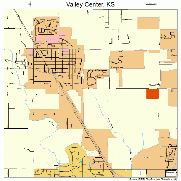 Valley Center, KS street map