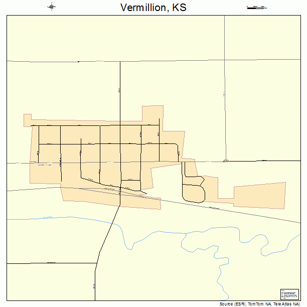 Vermillion, KS street map