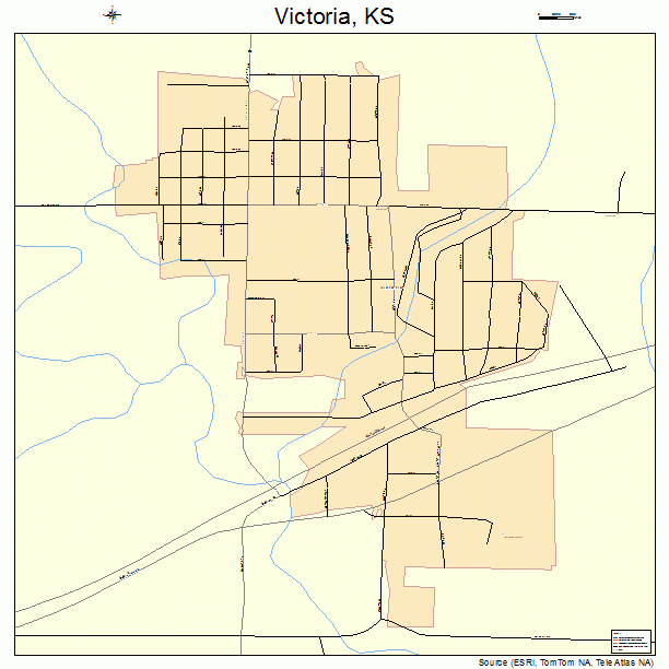 Victoria, KS street map