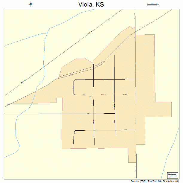 Viola, KS street map