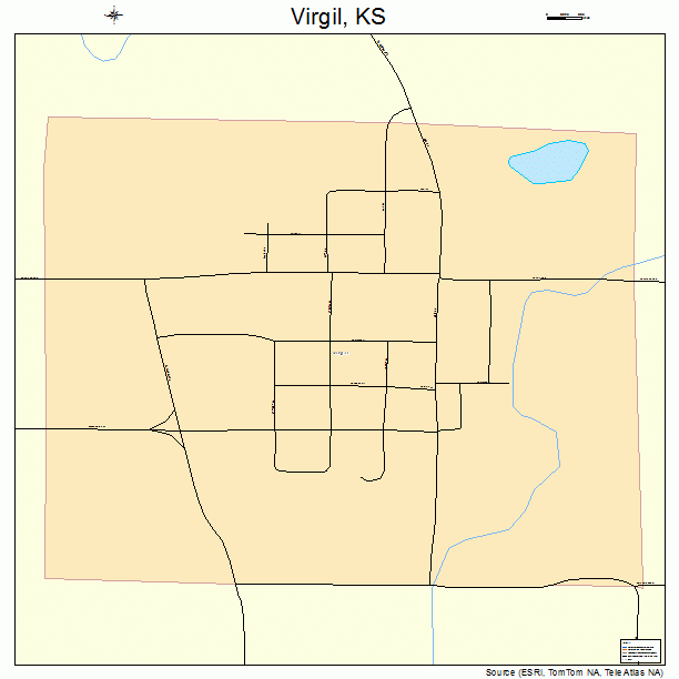 Virgil, KS street map