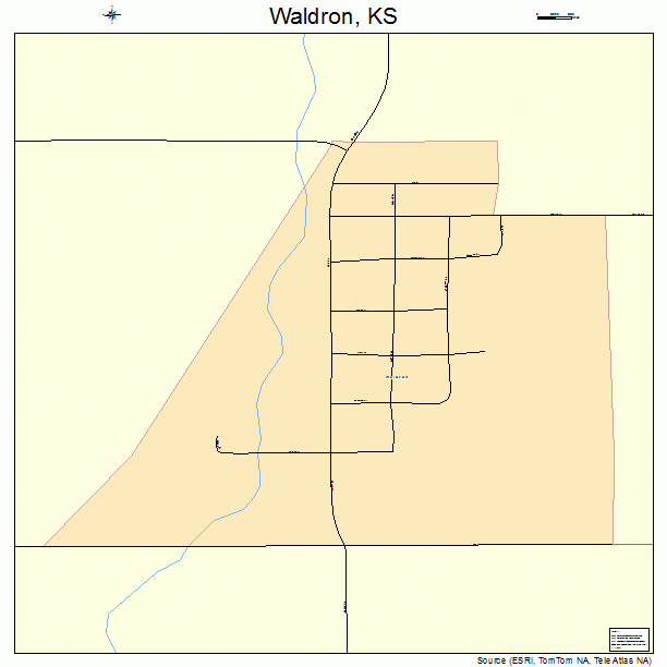 Waldron, KS street map