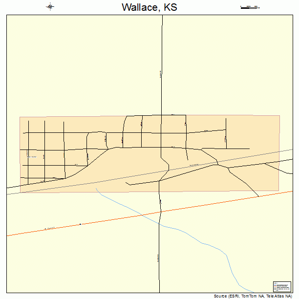 Wallace, KS street map