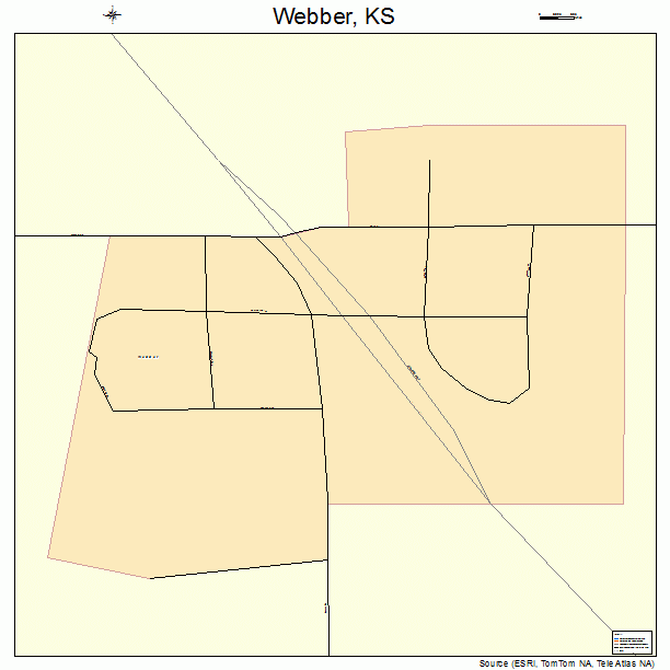 Webber, KS street map