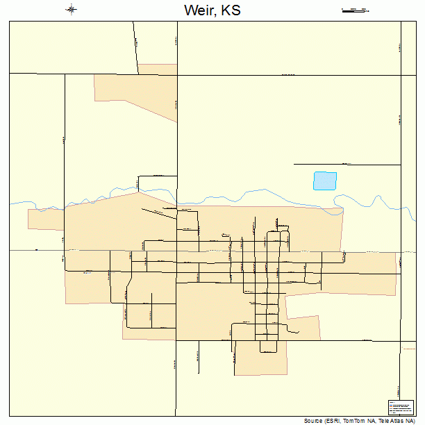 Weir, KS street map