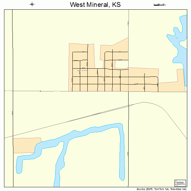 West Mineral, KS street map