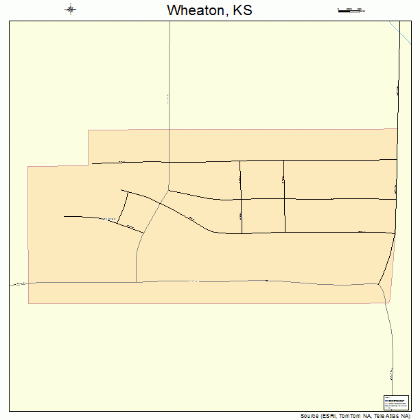 Wheaton, KS street map