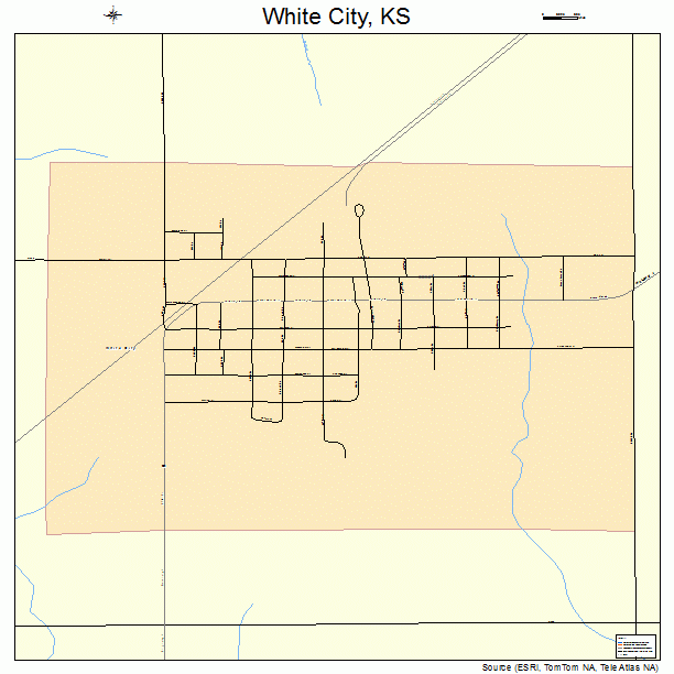 White City, KS street map