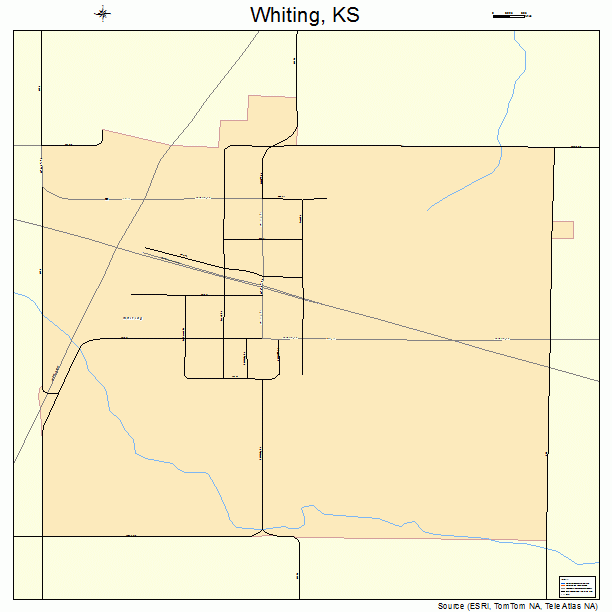 Whiting, KS street map