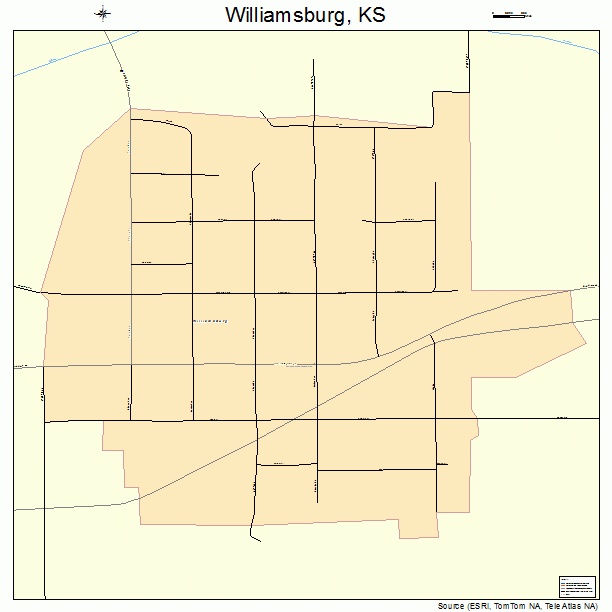 Williamsburg, KS street map