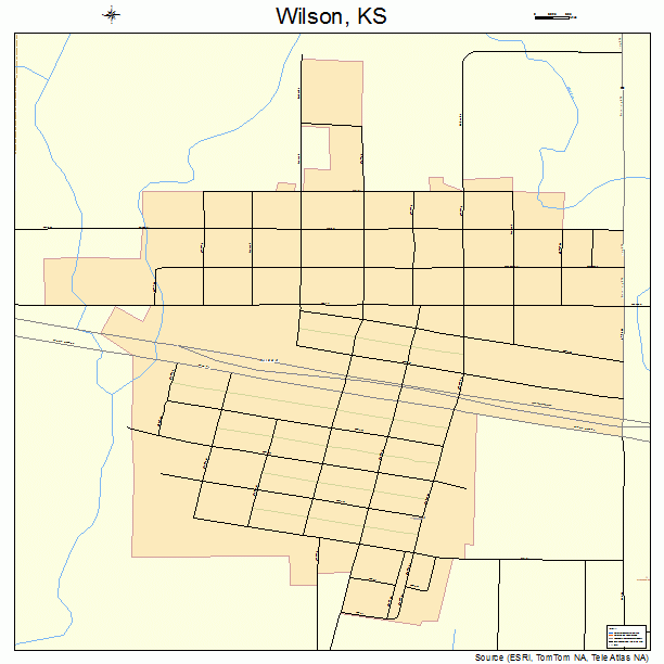 Wilson, KS street map