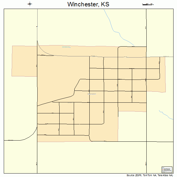 Winchester, KS street map