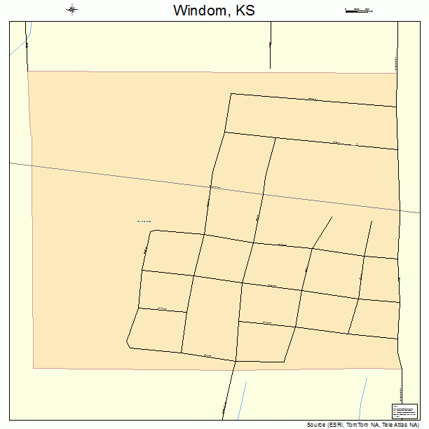 Windom, KS street map