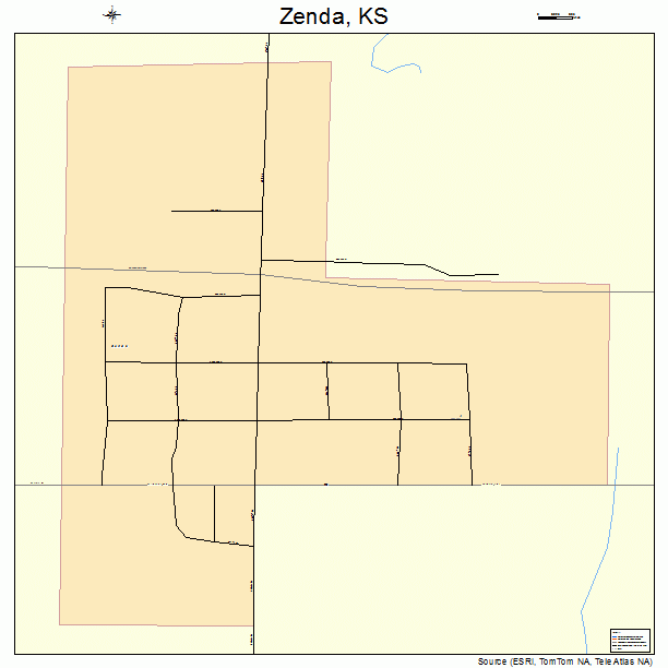 Zenda, KS street map