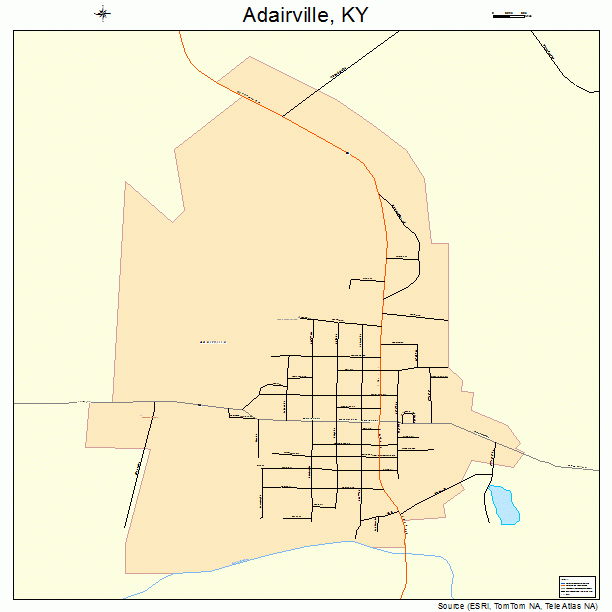 Adairville, KY street map
