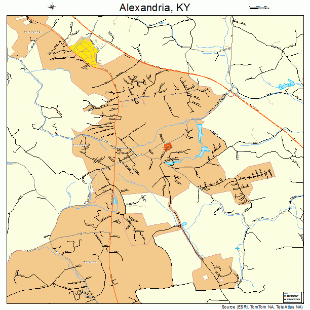 Alexandria, KY street map