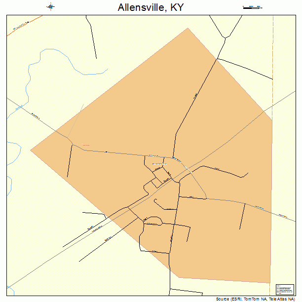 Allensville, KY street map