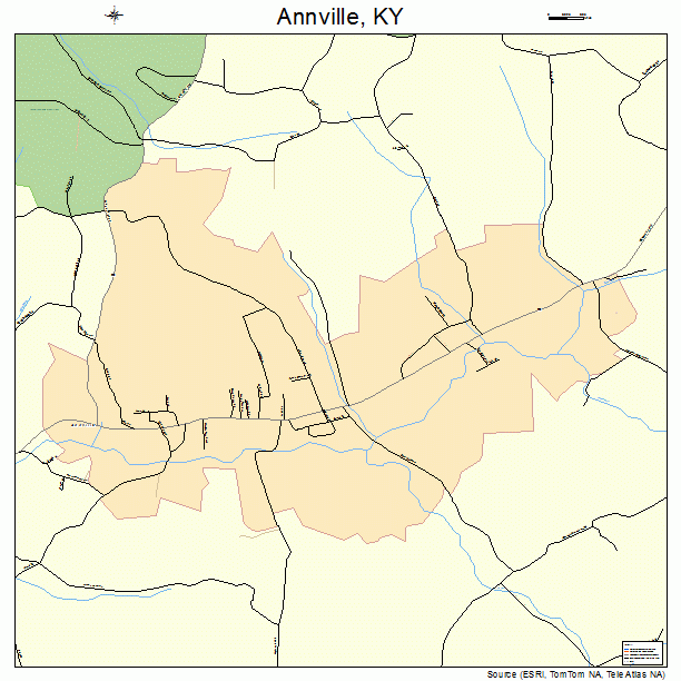 Annville, KY street map