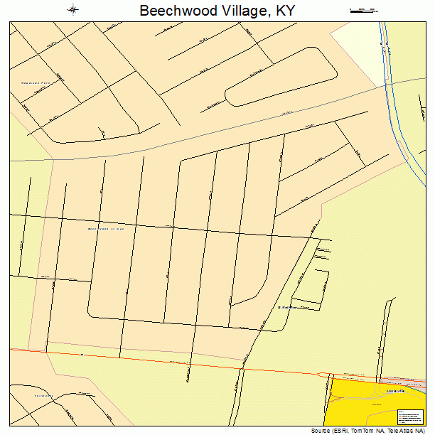 Beechwood Village, KY street map