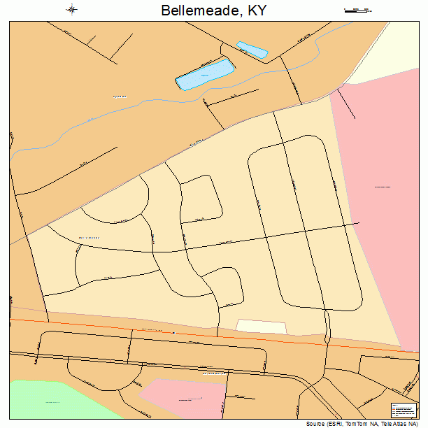 Bellemeade, KY street map