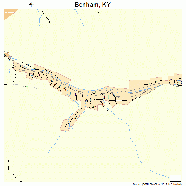 Benham, KY street map