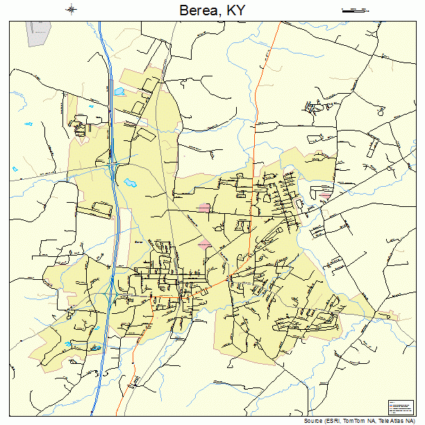 Berea, KY street map