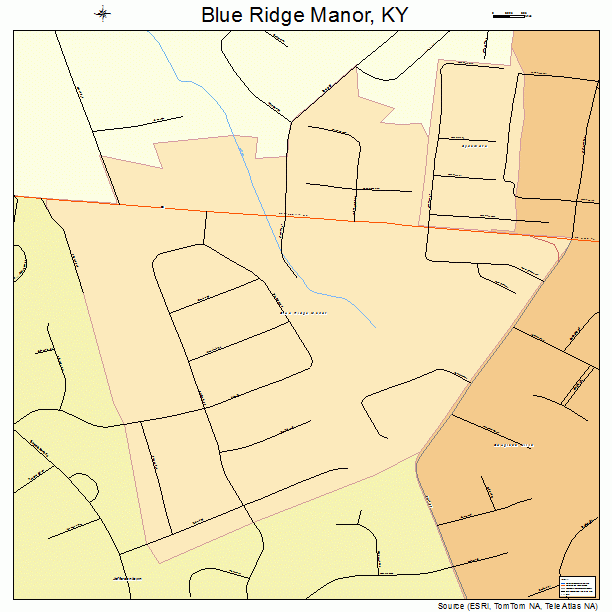 Blue Ridge Manor, KY street map