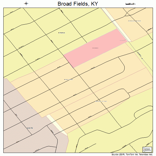 Broad Fields, KY street map