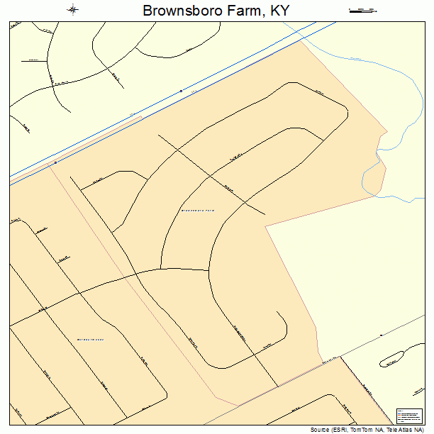 Brownsboro Farm, KY street map