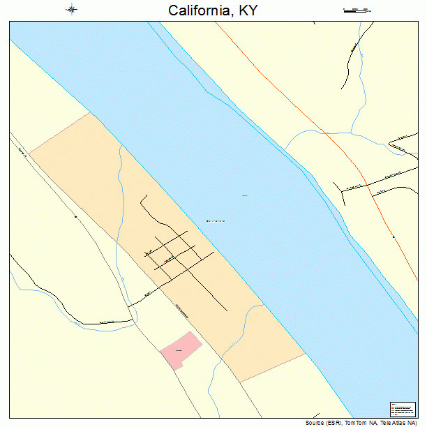 California, KY street map